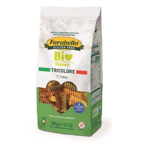 Bezglutenowy makaron kukurydziano-ryżowy trójkolowory Świderki BIO 340g