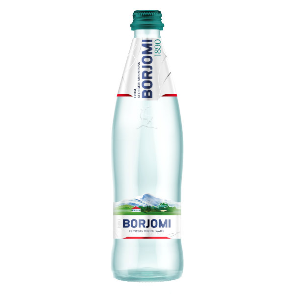 Naturalna woda mineralna Borjomi 500 ml (butelka szklana)