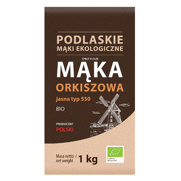 Mąka orkiszowa jasna BIO typ 550 1kg