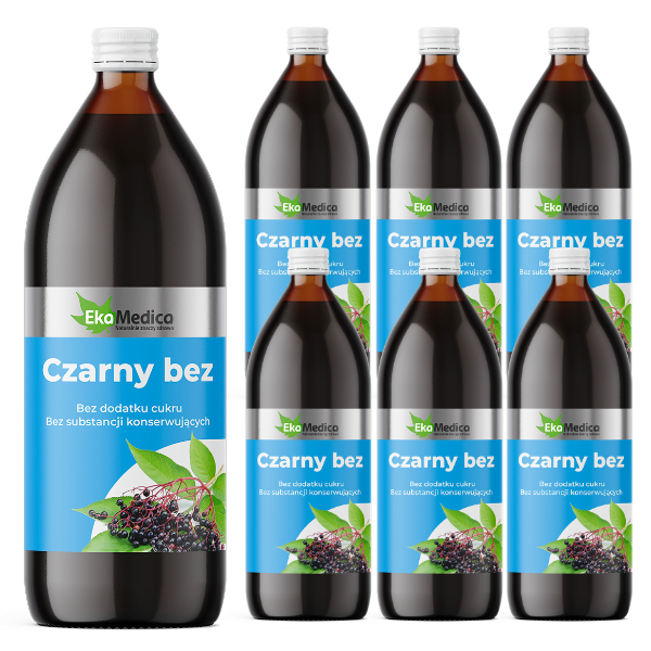 6x Czarny Bez 1L