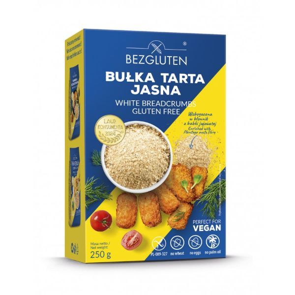 Bezglutenowa bułka tarta jasna 250g