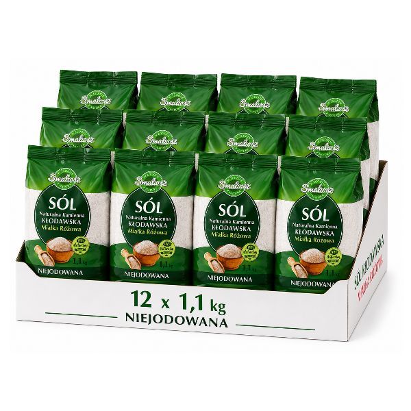 12x Sól Kamienna Kłodawska miałka 1,1kg